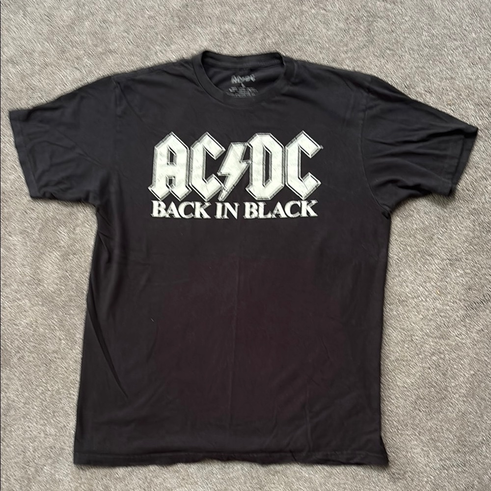 AC/DC Black Short Sleeve Tee